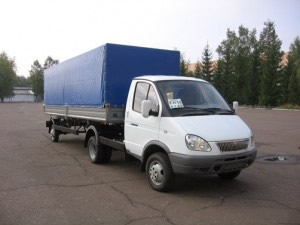 автомобиль ГАЗель с тентованным полуприцепом