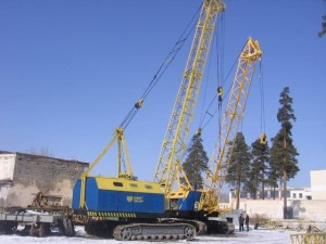 Основные характеристики головной части стреловой установки гусеничного крана МКГ-40