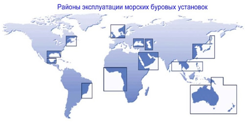 Область использования нефтяных буровых установок
