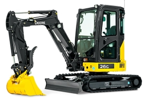 Новые компактные экскаваторы 26G от John Deere