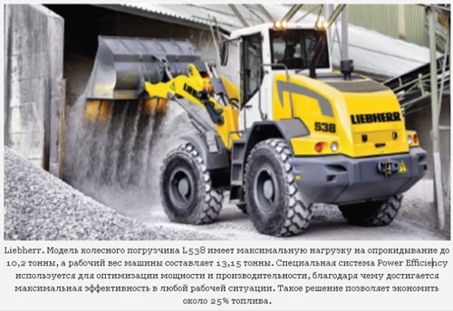 Предназначение новых погрузчиков либхер
